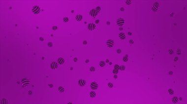 Animasyon pembe parlak markalar görünüp kayboluyor soyut arkaplan