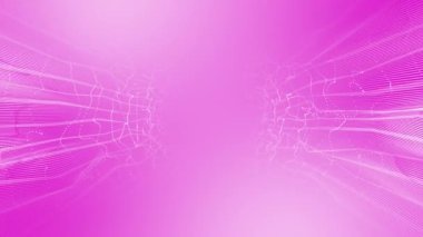 Canlandırılmış Temiz ve klas pembe renk soyut tasarım dalgalı desen geometrik soyut arkaplan