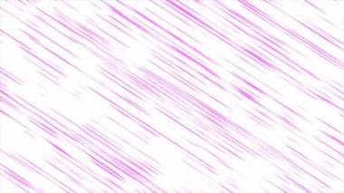 Profesyonel ve iş amaçlı beyaz arkaplan üzerinde paralel çizgiler oluşturan pembe renkli animasyon