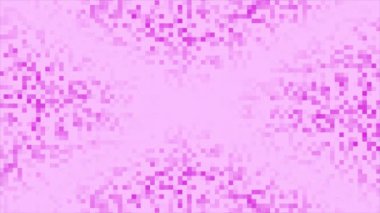 Canlandırılmış pembe renk yavaşça kare kutu tasarımı yüksek teknoloji arkaplanı