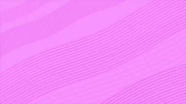 Animasyon pembe renk soyut akış dalgaları fütüristik teknoloji arka planı döngüledi