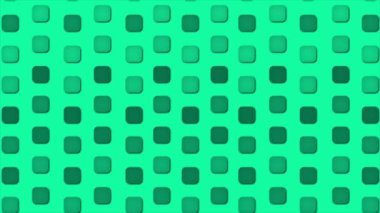 Canlandırılmış Basit ve zarif Turkuaz kareler kutu desenli geometrik arkaplan