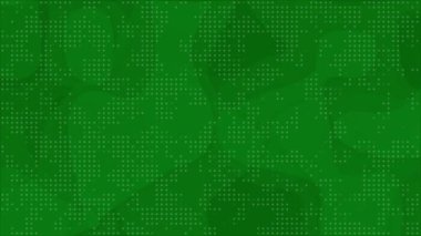 Canlandırılmış Soyut Desen Yeşil Renkli Geometrik Arkaplan, Dairesel Noktalar Soyut Desen Arkaplan