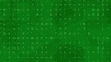 Canlandırılmış Soyut Desen Yeşil Renkli Geometrik Arkaplan, Dairesel Noktalar Soyut Desen Arkaplan