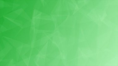 Canlandırılmış Basit ve zarif düşük polimetrik arkaplan, yeşil renk hareket eden şekiller soyut arkaplan