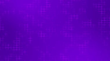Animasyon Mor renkli soyut şebeke şablonu fütüristik arkaplan, yavaş çekim küçük kareler döngülü arkaplan