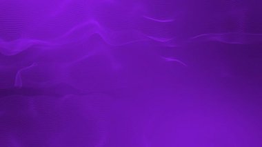 Canlandırılmış 3D modern dalga eğrisi soyut profesyonel mor renk arkaplanı, dalgalı desen tasarım iş arkaplanı