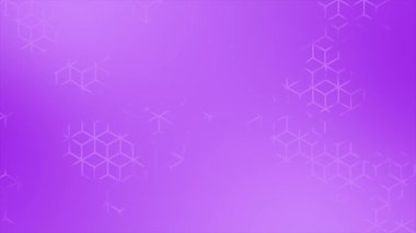  Animasyon Mor renk altıgen tasarım soyut model geometrik arkaplan