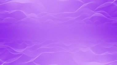 Animasyon Mor renkli soyut akış dalgaları fütüristik teknoloji arka planı döngüledi