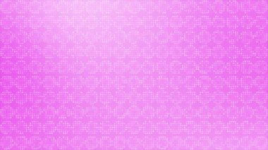 Canlandırılmış Pembe renkli dairesel noktalar dairesel tasarım örüntüsü, yarım ton geometrik döngü arkaplanı oluşturur
