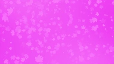 Animasyon pembe renk yavaşça düşüyor pembe renk zarif doğal arkaplan bırakıyor