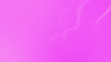  Sunum için canlandırılmış pembe renk dalgalı desen parçacıkları temiz minimum arkaplan