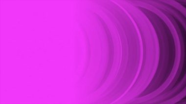 Animasyon pembe yarı çember tekrar eden şekiller görünen ve kaybolan fütüristik geometrik arkaplan