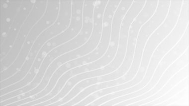 Canlandırılmış beyaz renk soyut tasarım dalgalı desen sıvı şekil geometrik döngü arkaplan