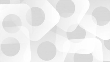 Canlandırılmış Beyaz renk fütüristik çoklu hareketli kareler döngü tablosu