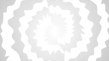 Canlandırılmış beyaz renk dalgalı desen karmaşık desen soyut tasarım döngüsü tablosu geometrik arkaplan
