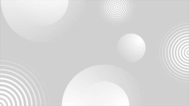 Canlandırılmış Basit ve zarif çoklu solmuş çemberler minimal geometrik döngü tabanlı