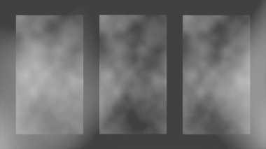 Canlandırılmış Beyaz ve siyah renkli Smokey ve sis desenli modern tasarım kaba arka plan