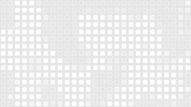 Canlandırılmış beyaz renk görünür ve kaybolur kare kutu desen modern tasarım döngüsü geometrik arkaplan