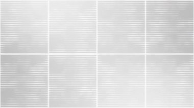 Animasyon Beyaz renk kare kutusu soyut tasarım geometrik döngü tabanlı zıt yönlerde hareket eden çoklu paralel çizgileri tekrarlıyor