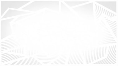  Boş uzay tasarım döngüsü ile çoklu geometrik şekillerde tekrarlanan çizgi canlandırılmış beyaz renk sunum için soyut geometrik arkaplan