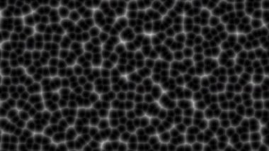  Canlandırılmış beyaz renk hücre deseni ağ tasarımı Döngü-tabanlı koyu arkaplan