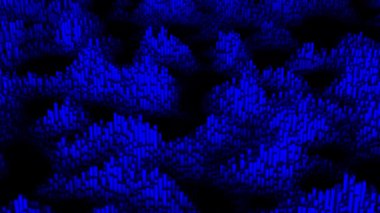 Çizgileri olan koyu mavi vektör arkaplan. Renkli çizgileri olan modern soyut çizimler. Web siteleri ve posterler için desen.