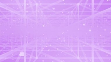 Çizgileri olan soyut mor ve pembe teknoloji arka planı. 3d illüstrasyon.