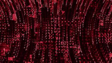 Çemberli koyu kırmızı vektör arkaplanı.