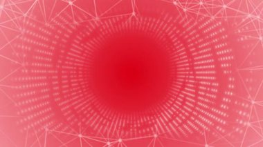 soyut çizgiler ve noktalar ile kırmızı arkaplan