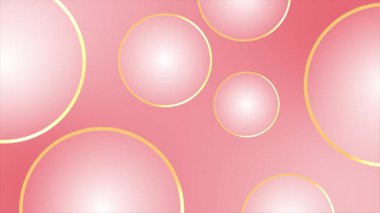 Çemberli soyut renkli bir arkaplan. Vektör illüstrasyonu