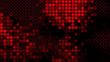 Dairesel ışık kırmızı vektör arkaplanı. renkli noktalı modern soyut illüstrasyon. Reklam, poster, broşür deseni.