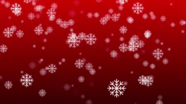 kırmızı kar taneleri ve bokeh arkaplanı