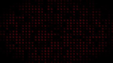 Siyah arkaplanda kırmızı ikili kod