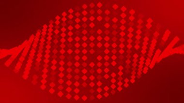 Kırmızı ışık ile siyah zemin üzerinde kırmızı soyut dalga.