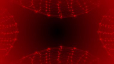 Kırmızı ve beyaz noktalı soyut arkaplan