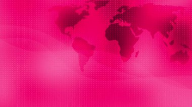 Pembe arka planda bir dünya haritası. soyut arkaplan