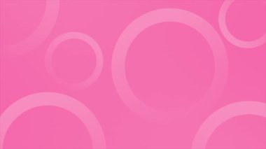 Beyaz ve pembe daireli soyut pembe arkaplan