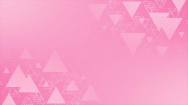 Soyut geometrik pembe arka plan ve üçgen şekiller. vektör illüstrasyonu