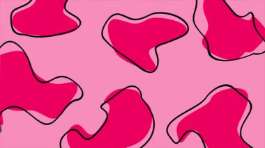 Pembe ve beyaz renklerde kusursuz soyut desen.