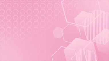 geometrik elementlerle soyut pembe arkaplan