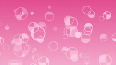 daireler ile pembe arka plan