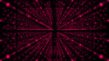 Soyut arkaplan, neon çizgiler ve ışınlar, modern teknoloji çizimleri.