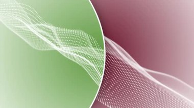 yeşil dalga arkaplan vektörü çizimi