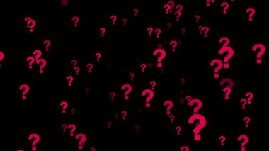 Siyah arkaplanda soru işareti