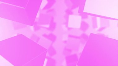 Pembe soyut arka plan. 3D illüstrasyon, 3D canlandırma.