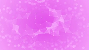 Soyut pembe ve menekşe çokgen ağ arka planı. vektör illüstrasyonu