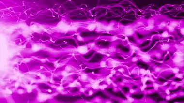 Parlak çizgiler ve mor noktalar ile soyut arkaplan