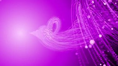 Soyut arka plan, neon ışıklar, parlayan neon ışıklar. 3 d