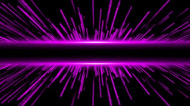 Soyut mor ışık çizgileri arkaplanı. Fütürist bir kavram. neon ışıkları, çizgi ışınları.